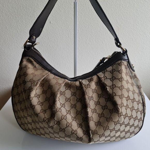 Gucci GG monogram Sukey Hobo Bag Brown - Picture 2 of 16